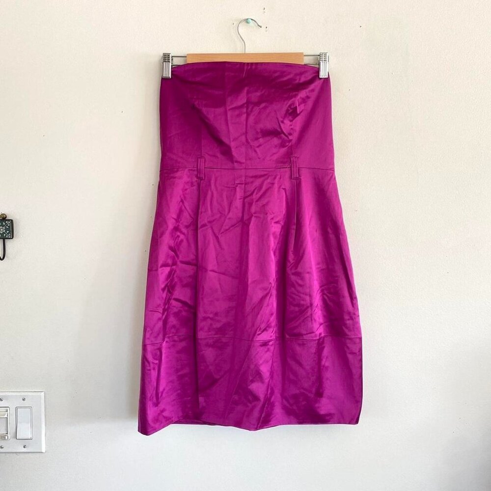 THEORY PINK STRAPLESS DRESS WOMENS SIZE 8 MINI NWT